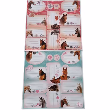 Namnetikett adressetikett - Hästar