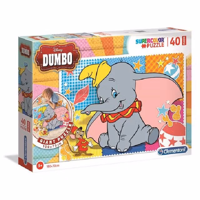 Pussel - Maxi Golvpussel 40 bitar - Dumbo
