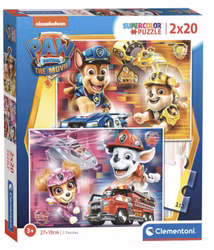 Pussel 2 x 20 Bitar - Paw Patrol