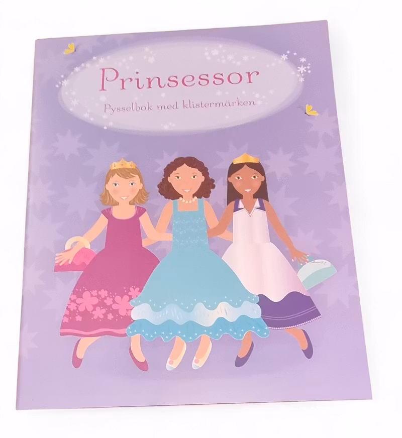 Pysselbok med klistermärken - Prinsessor