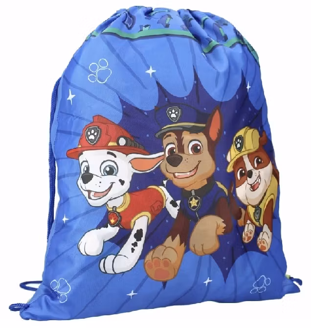 Gymnastikpåse  44x37cm Gymbag Gympapåse - Paw Patrol