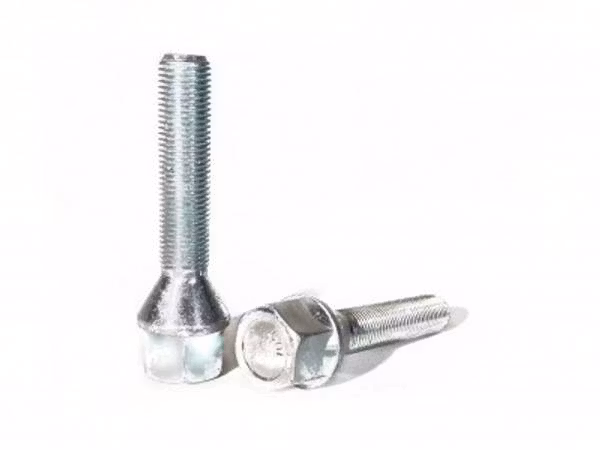 M12x1,25 Hjulbolt bolt 42mm - 19mm Top - Sølv