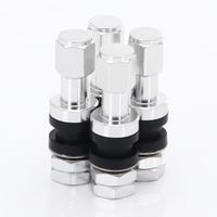 SET OF ALUMINUM AIR VALVES JR V2 - SILVER.