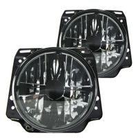Headlight with cross black suitable for VW Golf 2