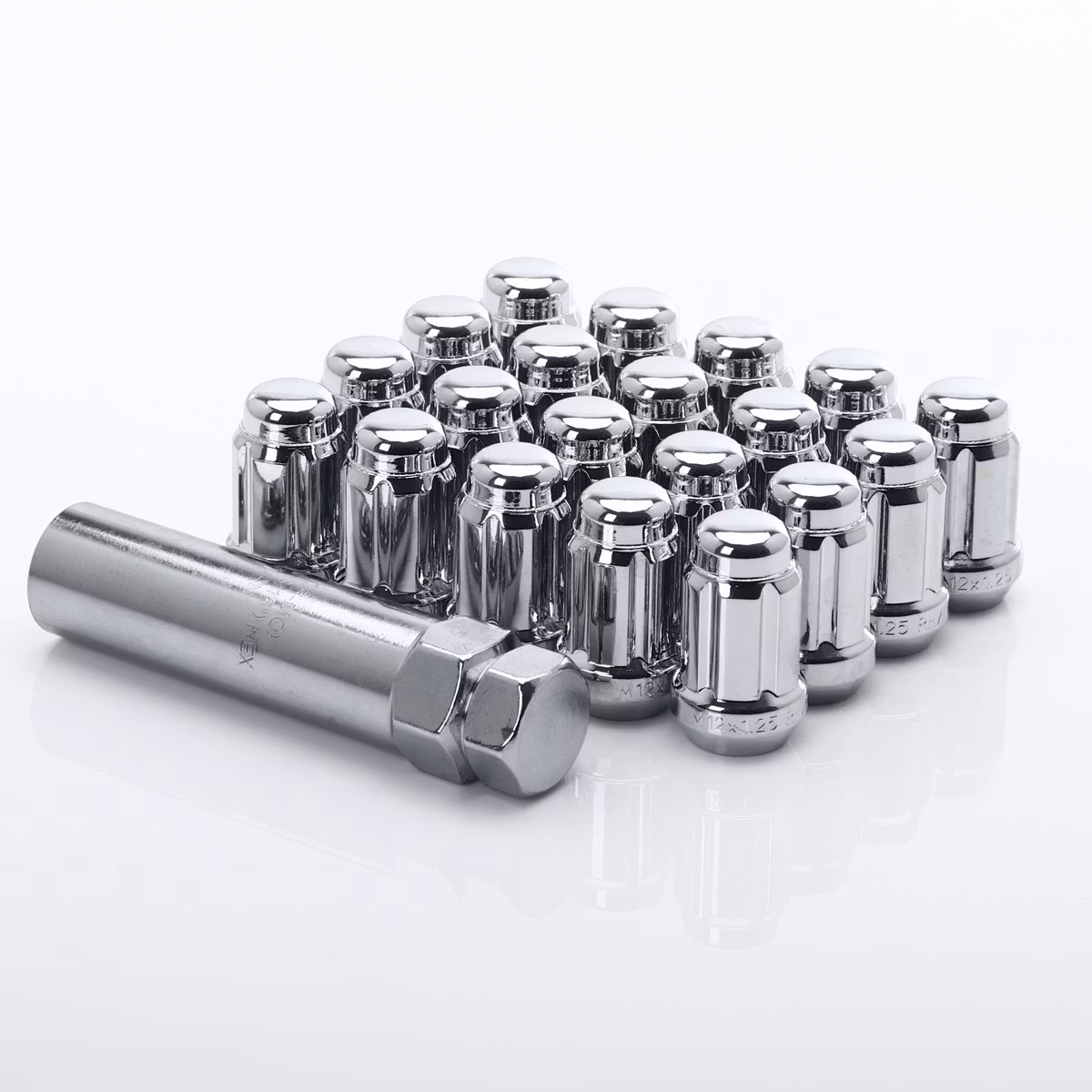 FORGED STEEL JAPAN RACING NUTS JN2 12X1,5 CHROME