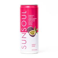 1 x Passion Fruit & Lychee Natural Energy Drink 250ml - sukker
