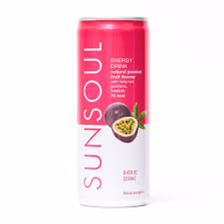 1 x Passion Fruit & Lychee Natural Energy Drink 250ml - sukker
