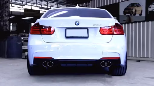 BMW F30 F31 Hækskørte Duplex M-Performance / M-Technik Blank Sort
