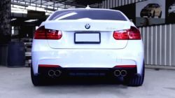 BMW F30 F31 Hækskørte Duplex M-Performance / M-Technik Blank Sort