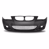 Front bumper in sports design suitable for BMW 5er E60 Limousine year 07.2003 - 09.2010 and E61 Touring year 06.2004 - 03.2007