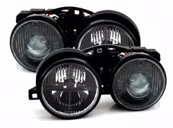 Headlights black cross suitable for BMW E30, 11/82-10/94