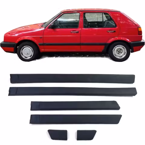 VW Golf 2 Dørliste Sæt 6 Dele 4-Dørs 87-92 - Bred Version