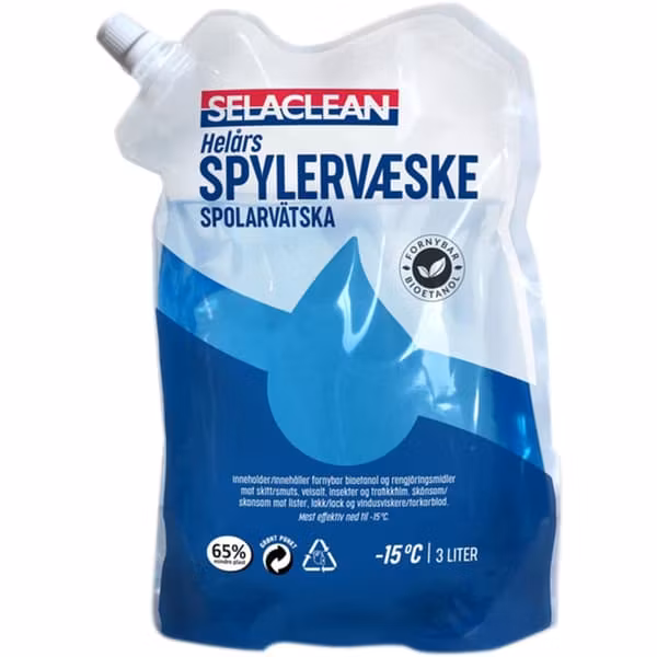 Vindusspylervæske – ferdigblandet 3 Liter