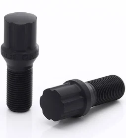 Japan Racing JB1 Bolts 12x1,5 Black  h27mm