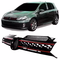 VW Golf 6 Frontgrill Emblemfri Honeycomb GTi Look - Type 3