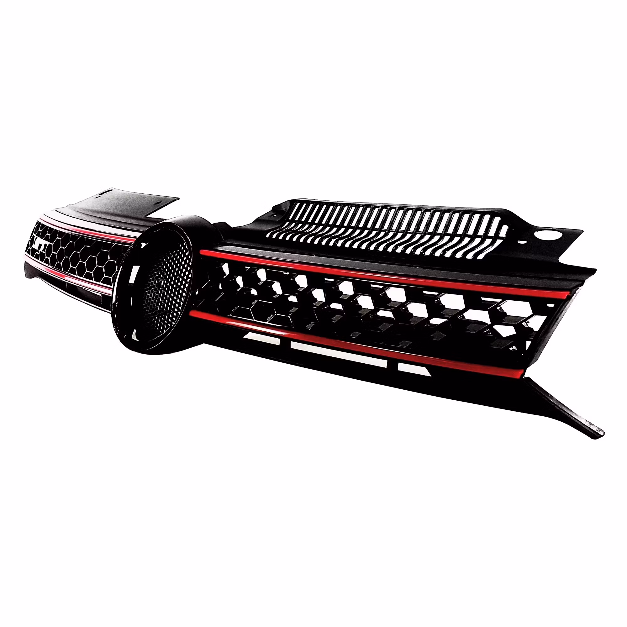 VW Golf 6 Frontgrill Emblemfri Honeycomb GTi Look - Type 3