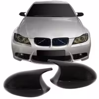 Spiegelkappen Spiegelabdeckung Außenspiegel schwarz glänzend passend für E90, E91, 2005-2008 passend für BMW 3er E90/E91, 2005-2008, E92/ E93 2006-2010