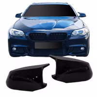Mirror Cap Set, black gloss suitable for BMW 5 series F10, F11 Sedan / Touring, pre-facelift 2010-2013