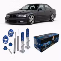 BlueLine Coilover Kit suitable for BMW 3 series E36, 4 and 6 cylinder, Sedan (1990-1998), Touring (1995-1999), Cabrio (1994-1999) & Coupé (1992-1999)
