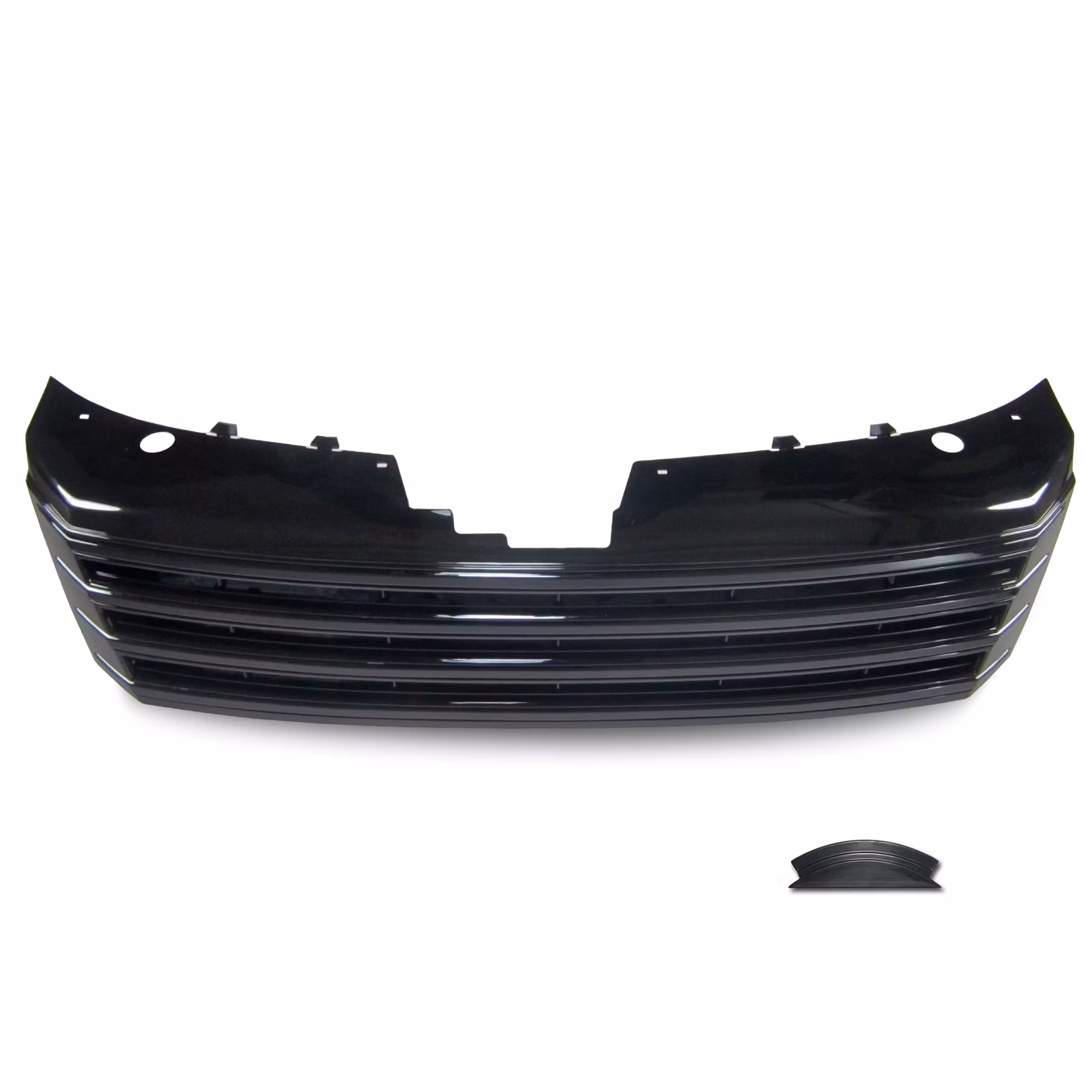 Front Grill badgeless, black gloss paint suitable for VW Passat B7, 11/2010-2014