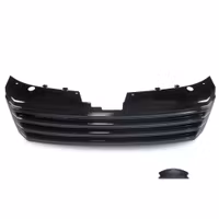 Front Grill badgeless, black gloss paint suitable for VW Passat B7, 11/2010-2014
