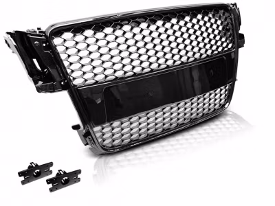 Audi A5 Frontgrill RS-Look Honeycomb Blank Sort 07-11
