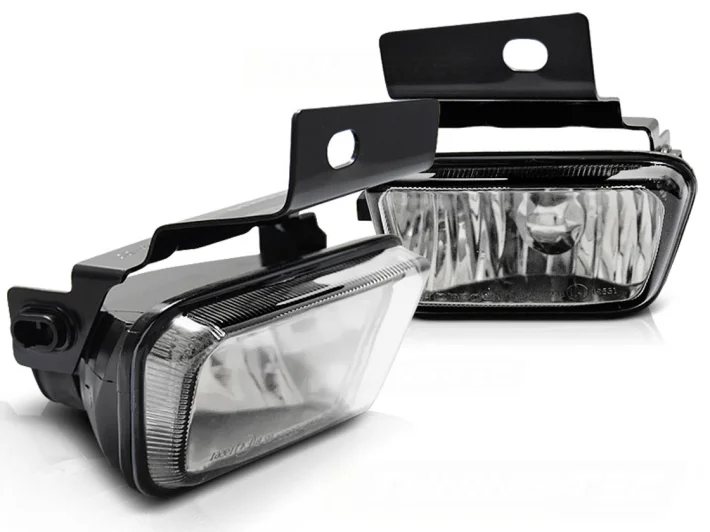 VW Golf 2 (Jetta) Tågelygter Klarglas m. Beslag