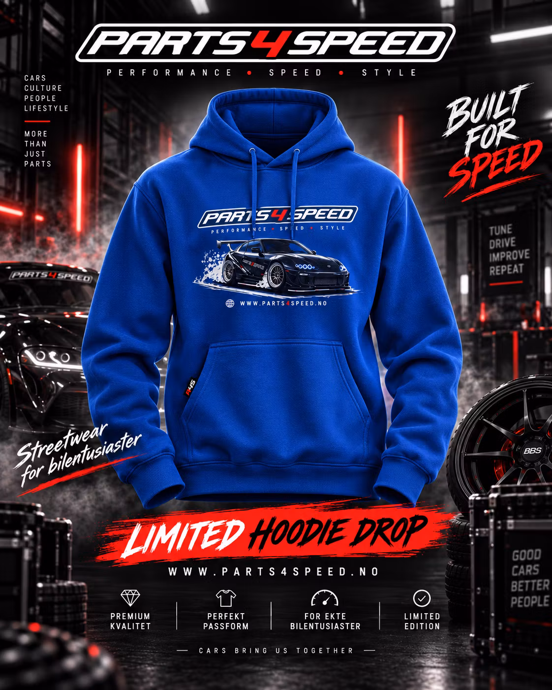 parts4speed hoodie str S