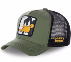 Trucker Keps Looney Tunes Daffy Green