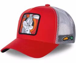 Trucker Keps Looney Tunes Bugs Bunny Red