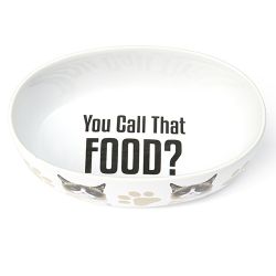 YOU CALL THAT FOOD 7″ Oval Bowl, White