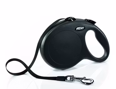 Flexi New Classic L Tape leash 8 m, Black