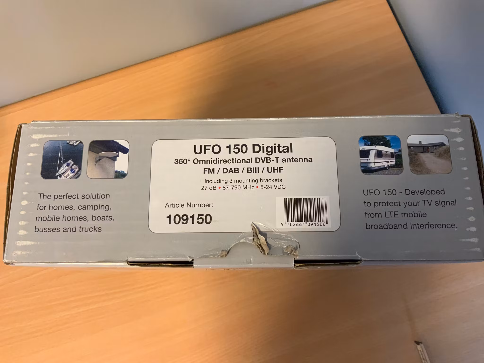 Digital TV-antenn bobil/vogn, UFO 150 Triax