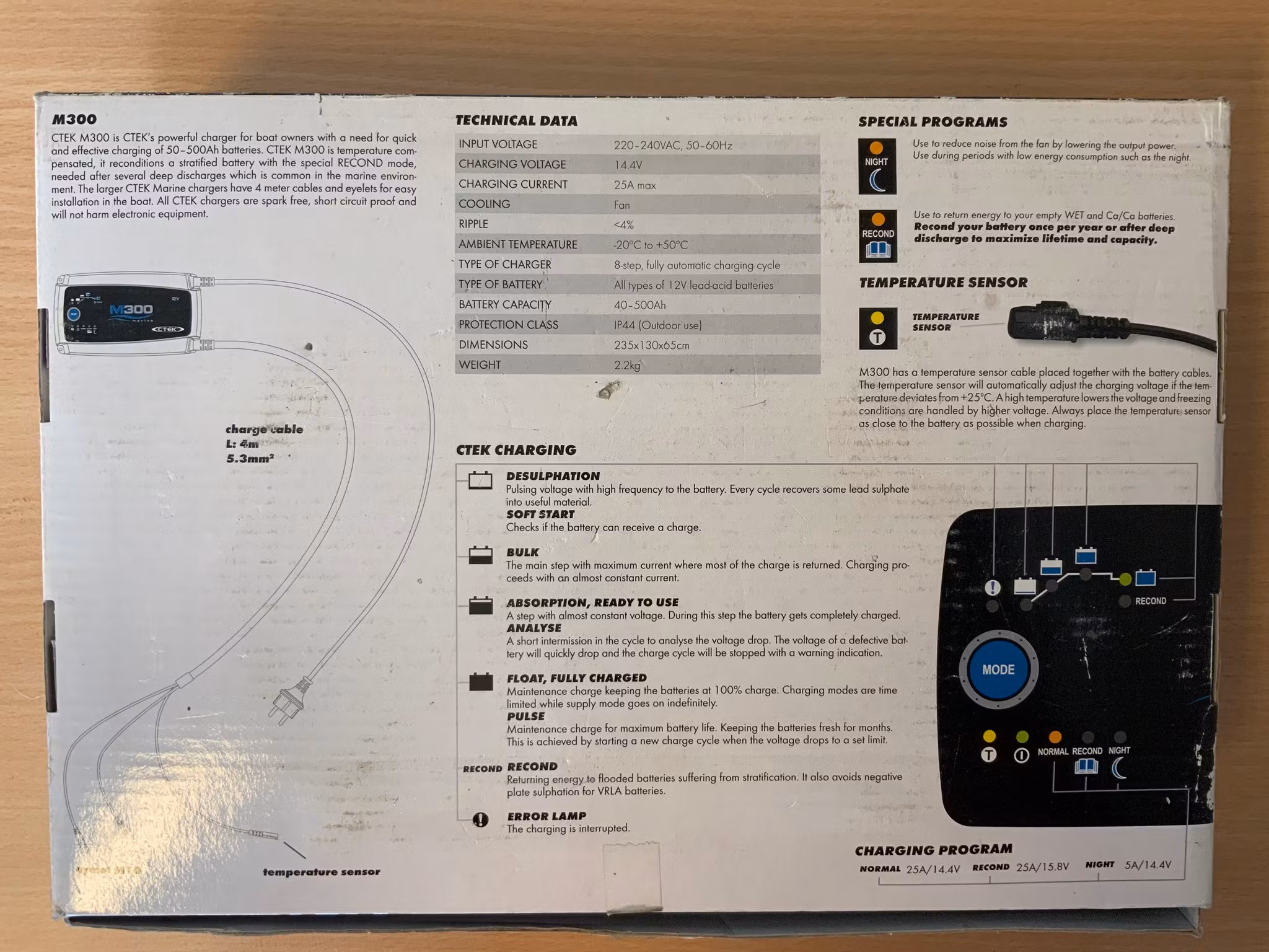 CTEK M300 Marine battery charger / lader
