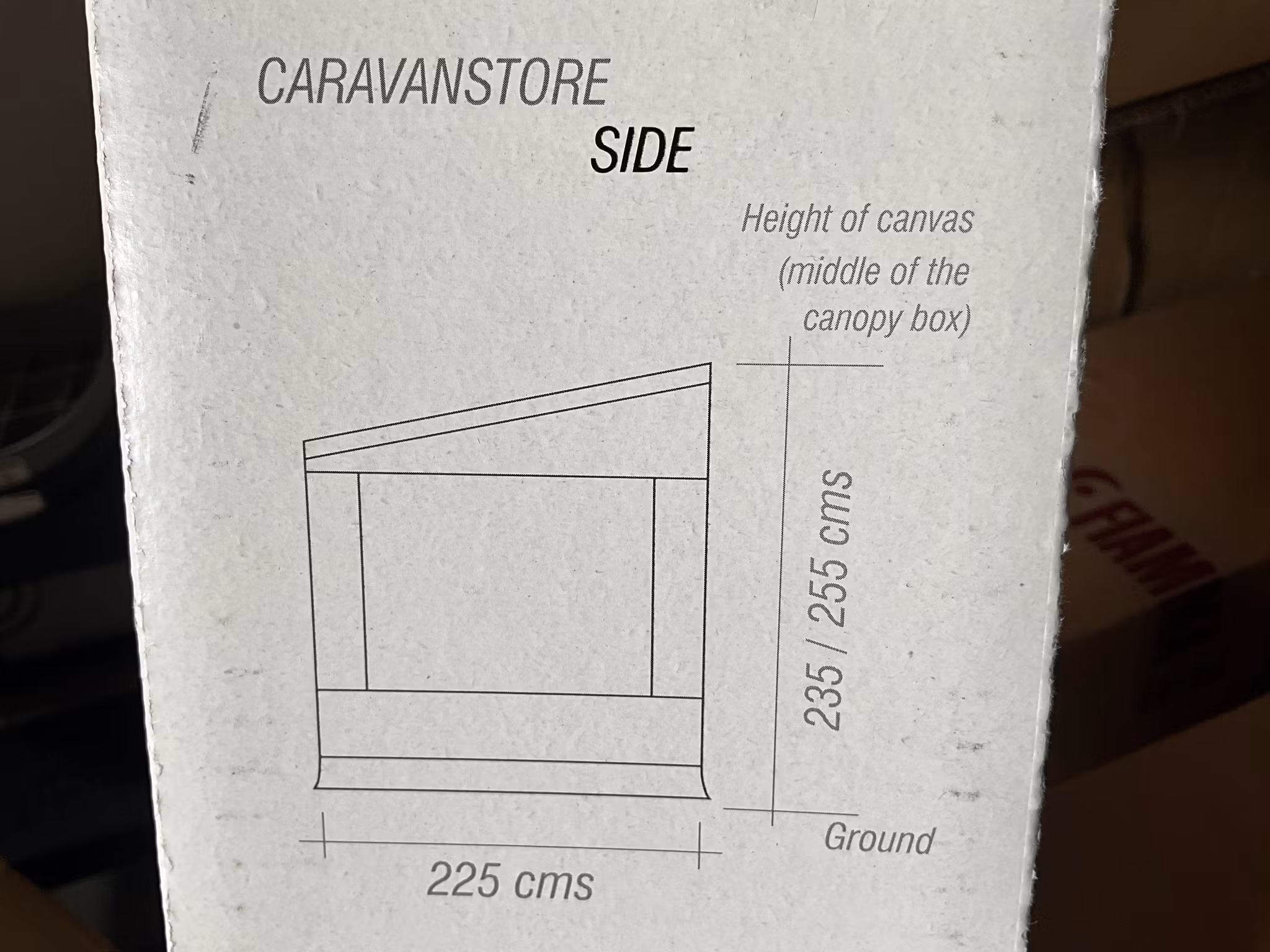 Sidepanel Inaca til Caravanstore venstre side
