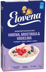 Elovena - Snabbgröt Äpple, blåbär & hallon 210g