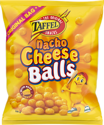 Taffel Nacho Cheese Balls kryddade ostsnacks 105g