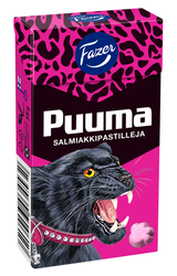 Fazer - Pantteri Puuma salmiaklakritsdragéer 38g