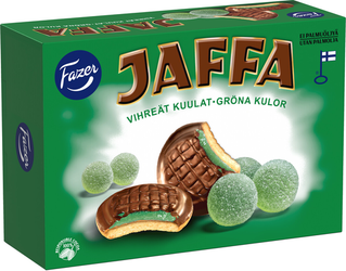Fazer - Jaffa Gröna kulor 300g mjuk småkaka