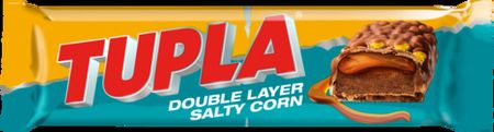 Tupla - Double Layer Salty Corn chokladstyckbit 48g