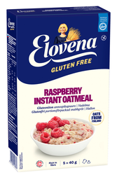 Elovena hallon snabbgröt 200g glutenfri