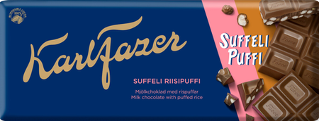 Karl Fazer - Suffeli rispuff chokladkaka 185g KORT DATUM 8/8