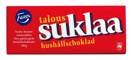 Fazer - Taloussuklaa mörk hushållschokladkaka 200g