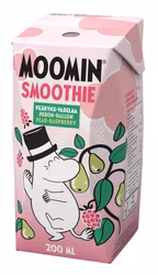 Moomin - päron-hallon smoothie 200ml