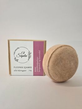 Sjampobar rose, rosepulver og duft av roser