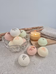 Harmoni badebombe, Lavendel, Bergamott, Ylang Ylang og Geranium