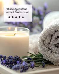 Lavendel øyepute - hvit/grønn/rosa