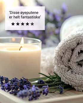 Lavendel øyepute - hvit/grønn/rosa