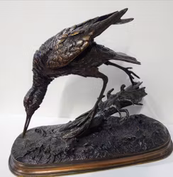 Bronse skulptur av Ferdinand Pautrot