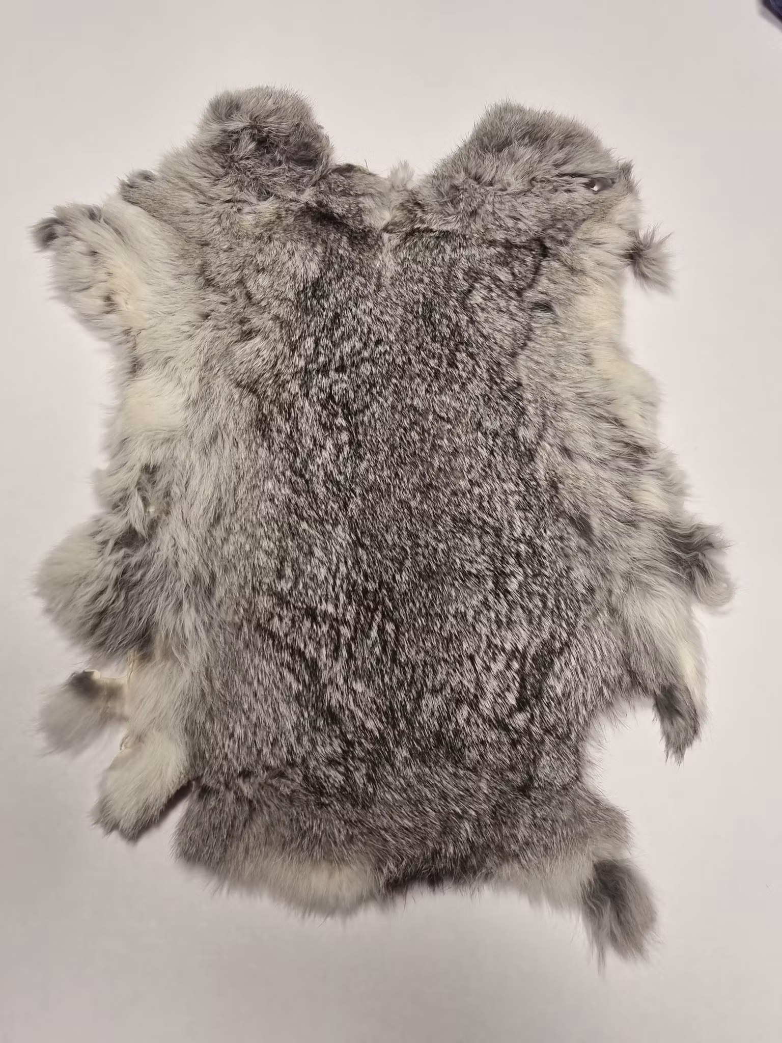Kaninskinn grått